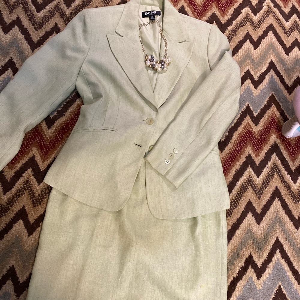 blazer + matching skirt